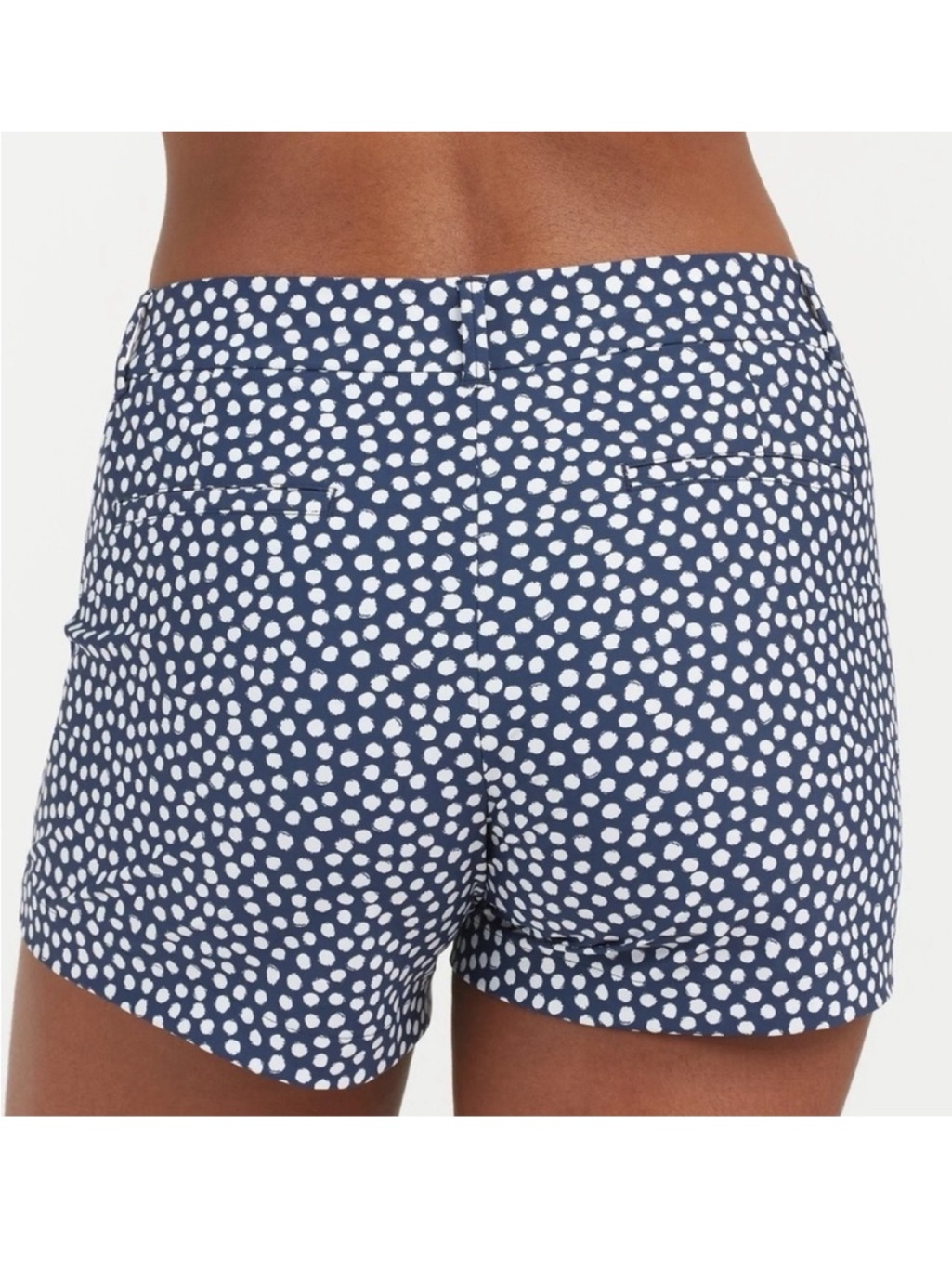 Spanx Large Shorts 6” Sunshine Shorts In Navy Painted Dot Nwt
